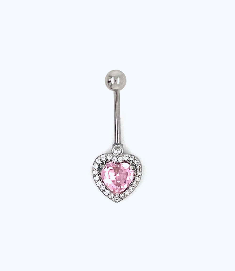 The Pink Sweetheart Belly Ring/Earring – DALMATA - Main Image